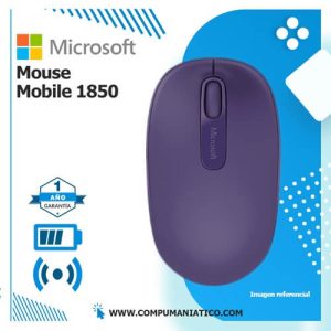 Mouse | Wireless Mobile 1850 | Morado | Microsoft (U7Z-00041)