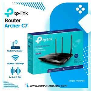 Router Gigabit Inalámbrico de Banda Dual | AC1750 | TP-Link (Archer C7)