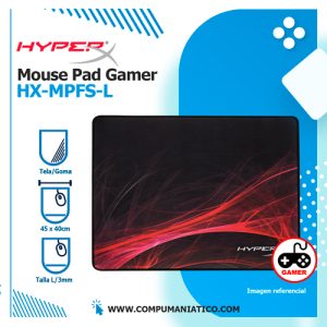 Mouse Pad Gaming Kingston Tela/Goma | Talla L | HyperX Fury S (HX-MPFS-L)